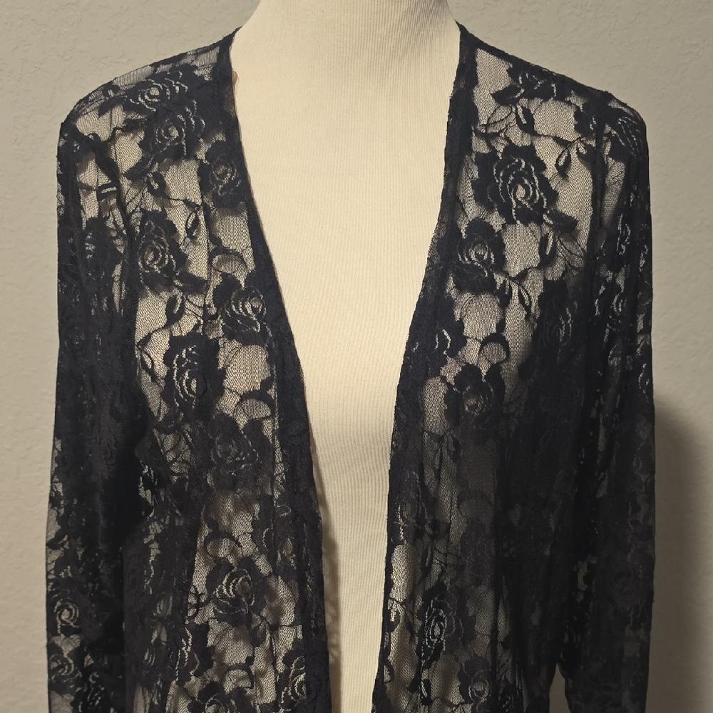 Black Lace Cardigan